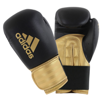 Adidas Hybrid 100 Gants de Boxe Noir/Or 12oz