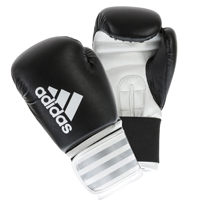 Adidas Hybrid 50 Gants de Boxe Noir/Blanc 6oz