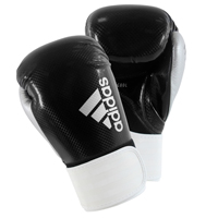 Adidas Hybrid 75 Gants de Boxe Noir/Blanc/Argent 10oz