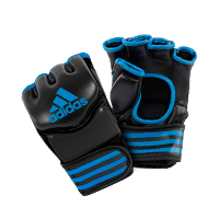 Adidas Gants de Grappling Traditionnelles Noir/Bleu Small