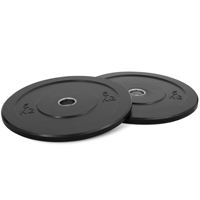 Newton Fitness Black Rubber Bumper Plates 5kg Set