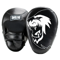 Super Pro Combat Gear Handpads Curved Leder