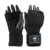 Super Pro Inner Gloves with Hand Wrap Black/White M