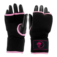 Super Pro Innenhandschuhe Schwarz/Rosa L