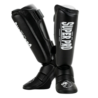 Super Pro Protège Tibias Protector Noir/Blanc L