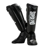 Super Pro Scheenbeschermer Protector Zwart/Wit M
