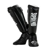 Super Pro Protège Tibias Protector Noir/Blanc XS
