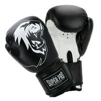 Super Pro Boxhandschuhe Talent Schwarz/Weiß 8 oz