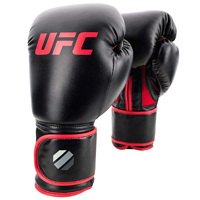 UFC Contender Muay Thai Gants de Kickboxing Noir/Rouge 12oz