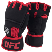 UFC Contender Quick Wrap Binnenhandschoenen Zwart/Rood L/XL